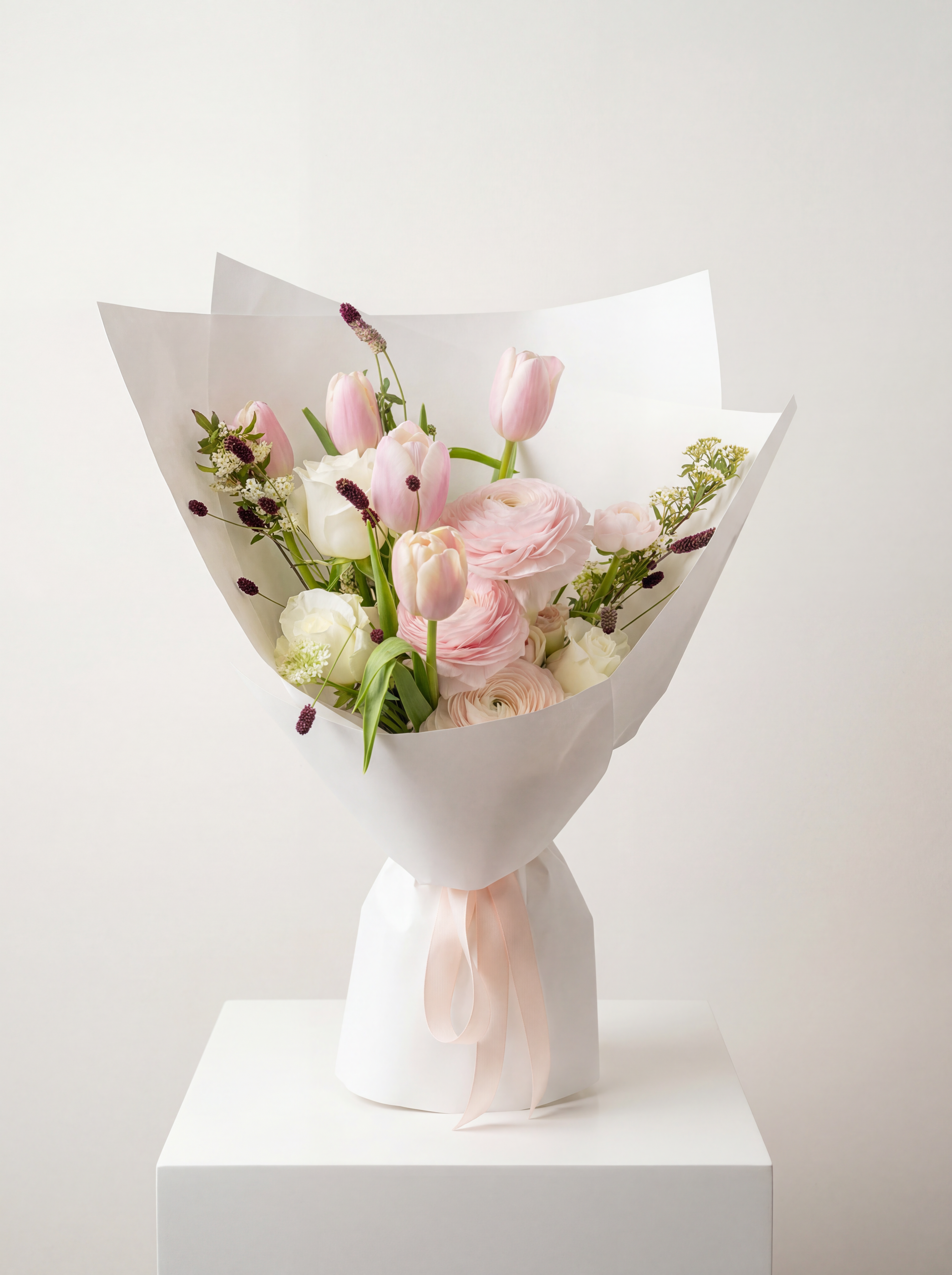 粉櫻初綻・浪漫粉束